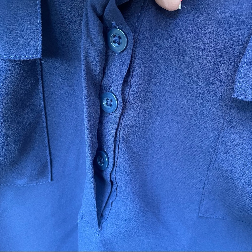 Torrid Navy Blue Harper Blouse Sz. 4X - Picture 6 of 12